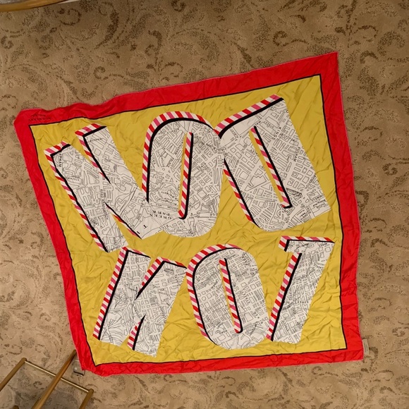 Burberry Multi London Map Silk Square Scarf/Wrap - Picture 9 of 14